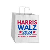 Harris Walz 2024 Take Out Paper Bag - 14 X 10 X 15 1/2 | Artistshot