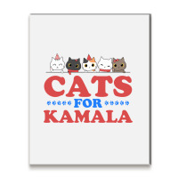 Cats For Kamala Metal Print Vertical | Artistshot