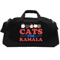 Cats For Kamala Active Duffel | Artistshot