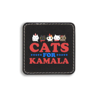 Cats For Kamala Square Leatherette Patch | Artistshot