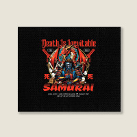 Samurai - Death Is Inevitable Landscape Canvas Print | Artistshot