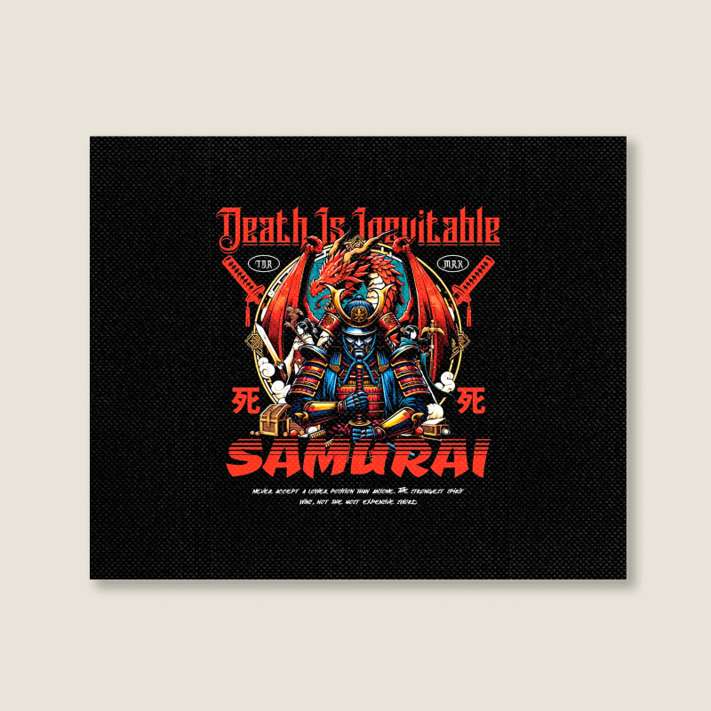 Samurai - Death Is Inevitable Landscape Canvas Print | Artistshot