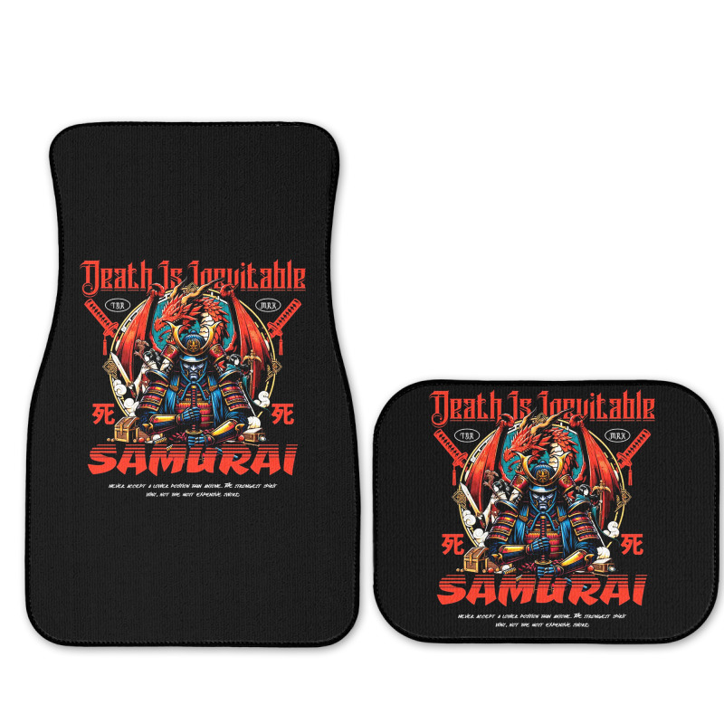 Samurai - Death Is Inevitable Full Set Car Mats | Artistshot