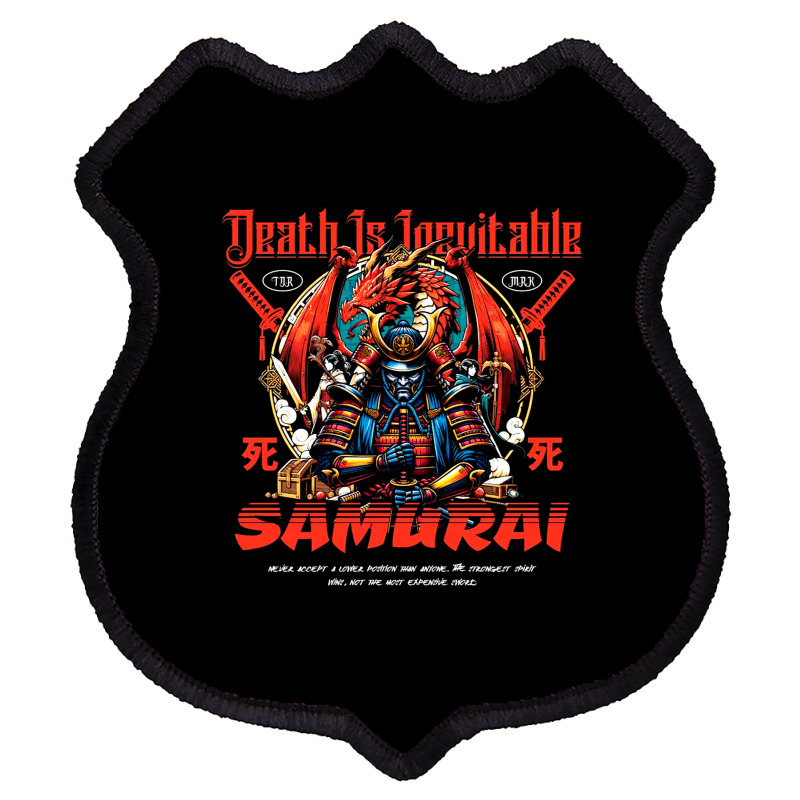 Samurai - Death Is Inevitable Shield Patch | Artistshot