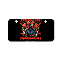 Samurai - Death Is Inevitable Bicycle License Plate | Artistshot