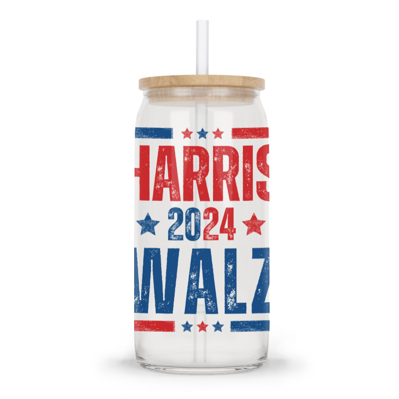 Kamala Harris 2024 Walz Glass Tumbler | Artistshot