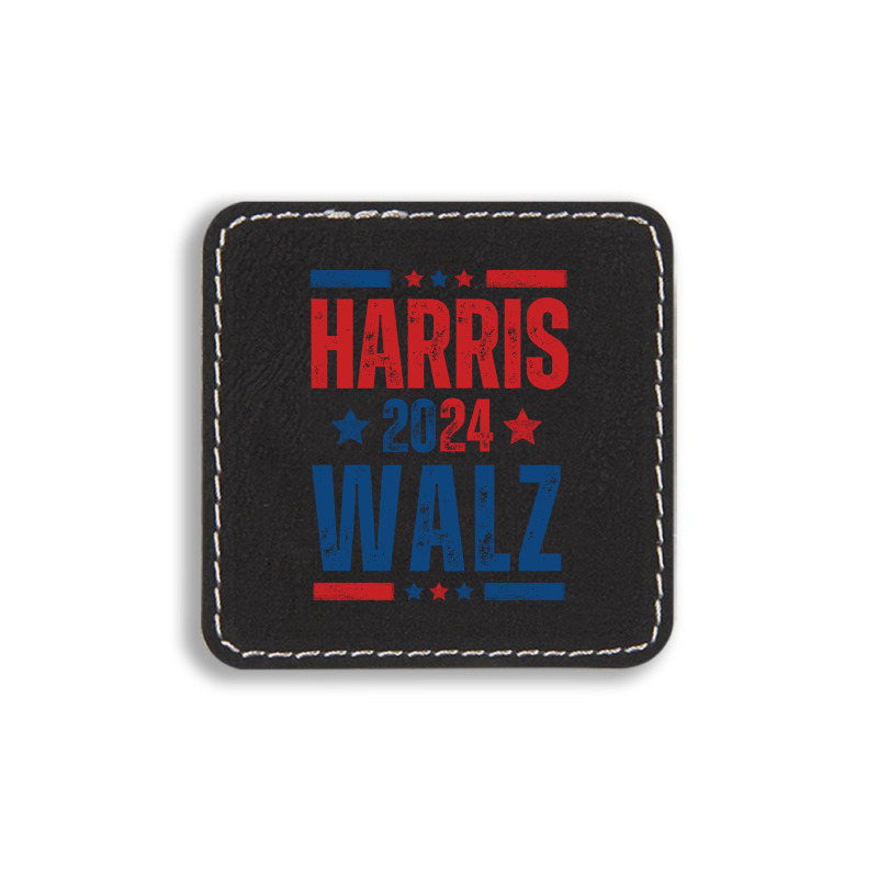 Kamala Harris 2024 Walz Square Leatherette Patch | Artistshot