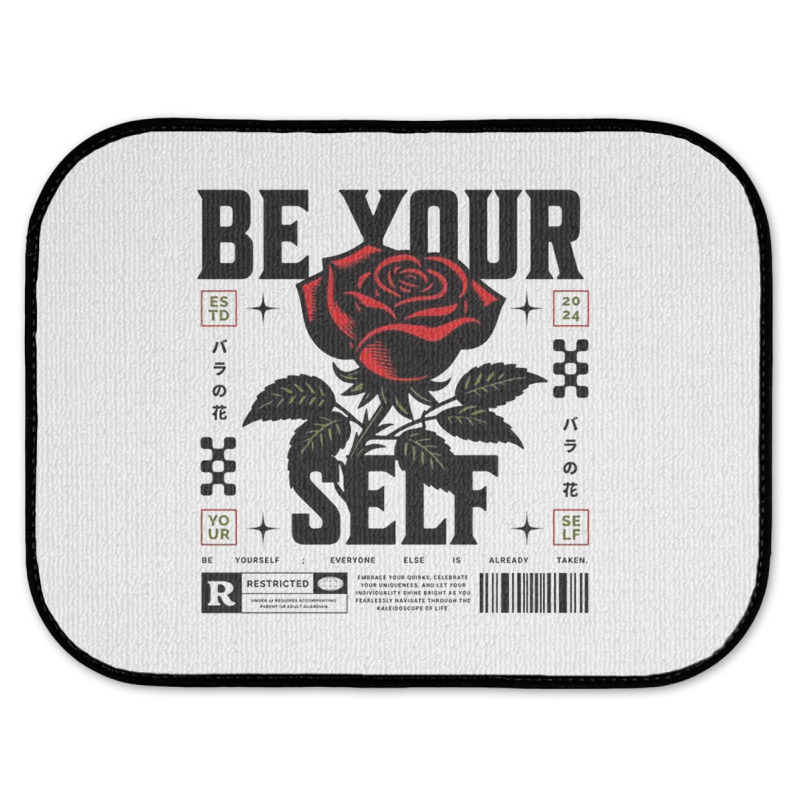 Be Your Self Rear Car Mat | Artistshot