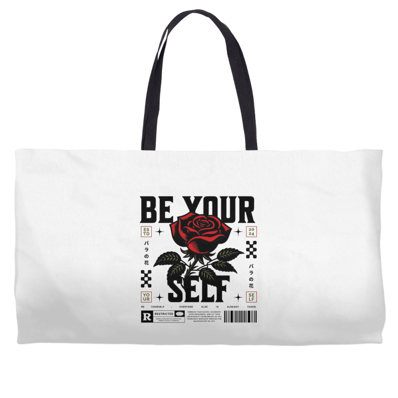 Be Your Self Weekender Totes | Artistshot