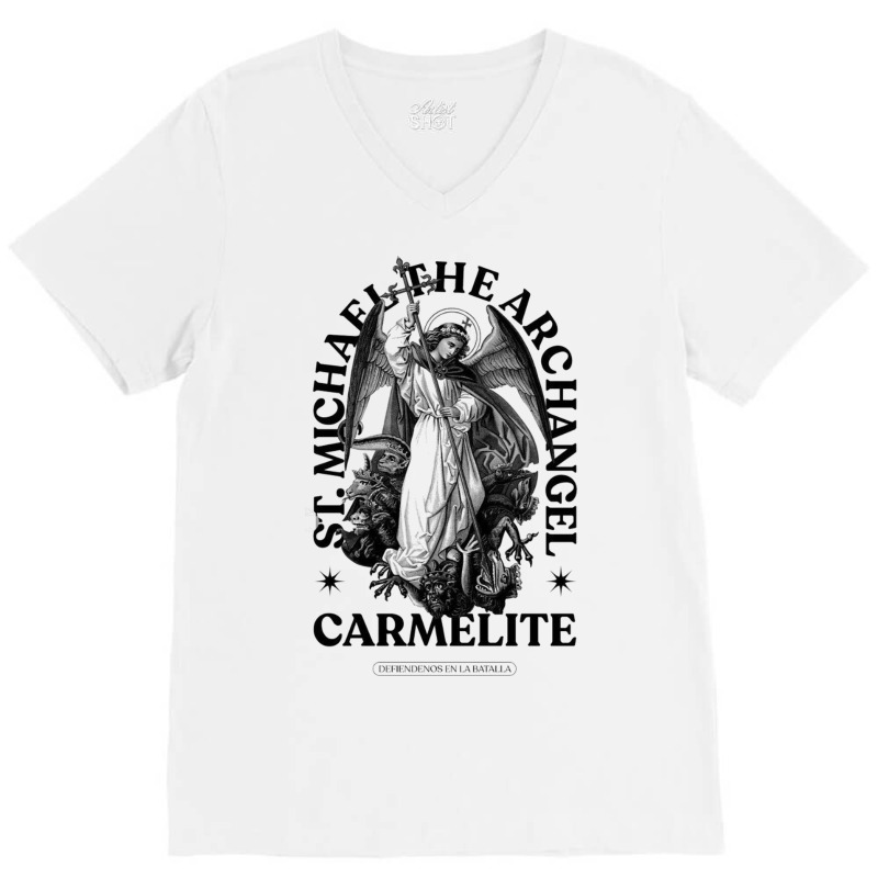 Carmelite V-Neck Tee by New Nice Shirt | Artistshot