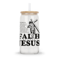 Faith Is Believe In Jesus Glass Tumbler | Artistshot