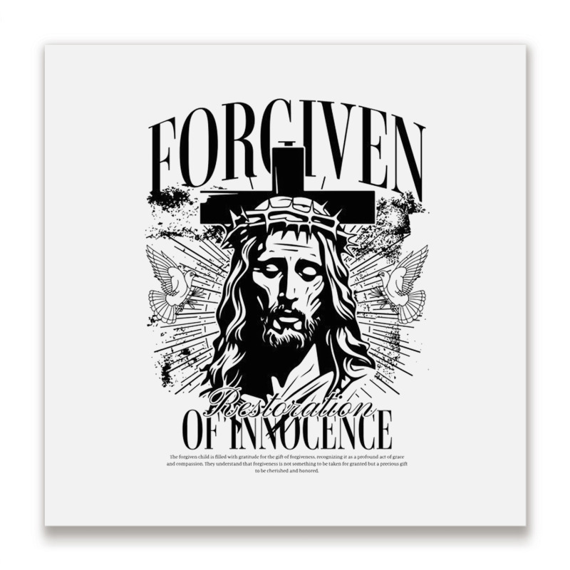 Forgiven Metal Print Square | Artistshot