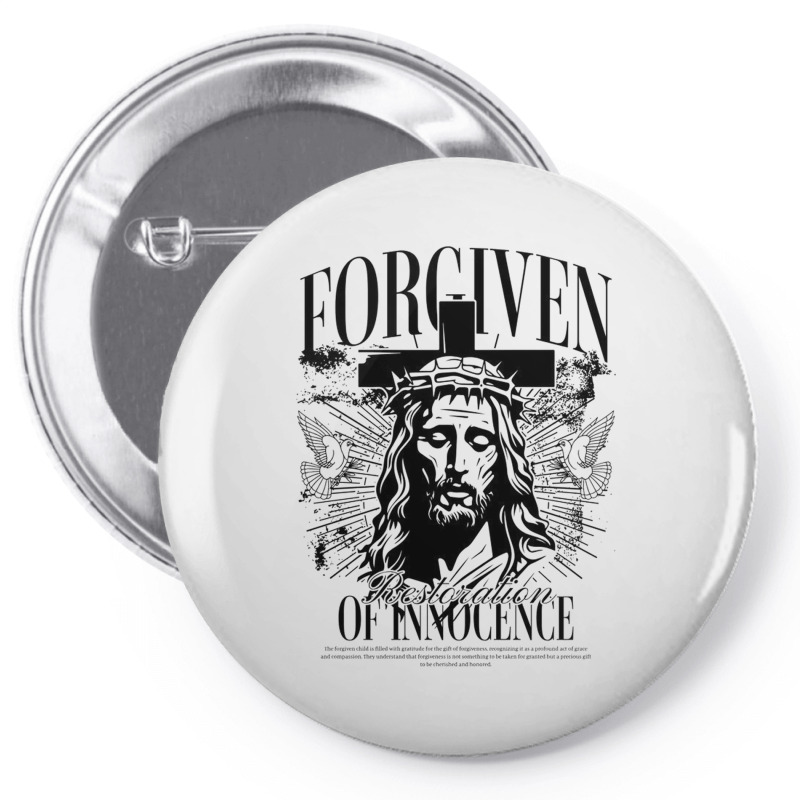 Forgiven Pin-back Button | Artistshot