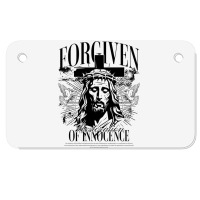 Forgiven Motorcycle License Plate | Artistshot