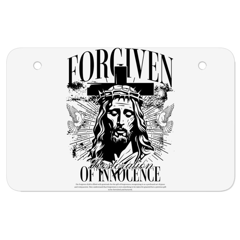 Forgiven Atv License Plate | Artistshot