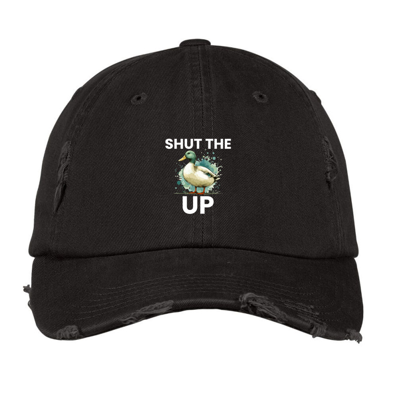 Shut The Duck Up Vintage Cap by Teresa Simmons | Artistshot