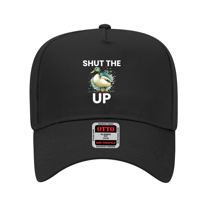 Shut The Duck Up Adjustable Baseball Cap by Teresa Simmons | Artistshot