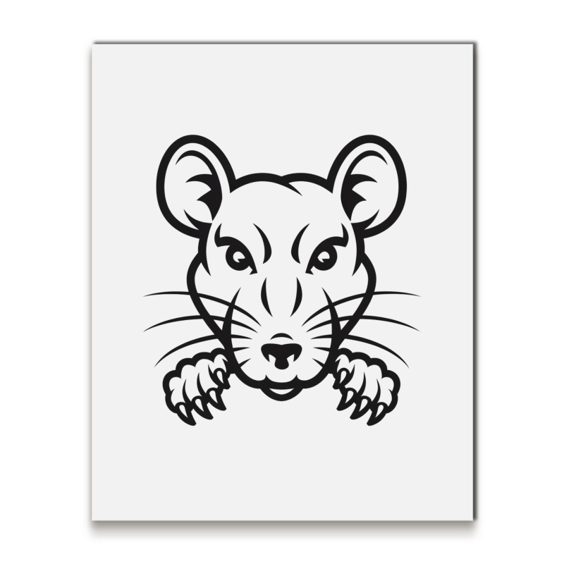 Funny Rat Metal Print Vertical | Artistshot