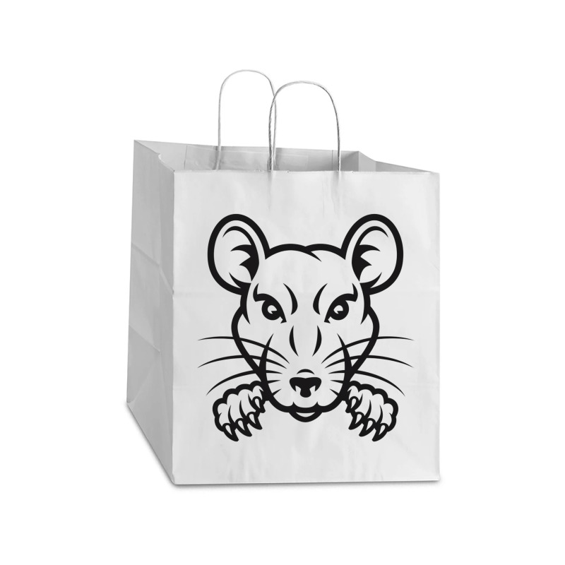 Funny Rat Take Out Paper Bag - 14 X 10 X 15 1/2 | Artistshot