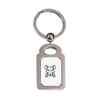 Funny Rat Silver Rectangle Keychain | Artistshot