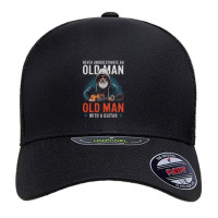 Old Man With A Guitar Unipanel Trucker Mesh Cap | Artistshot