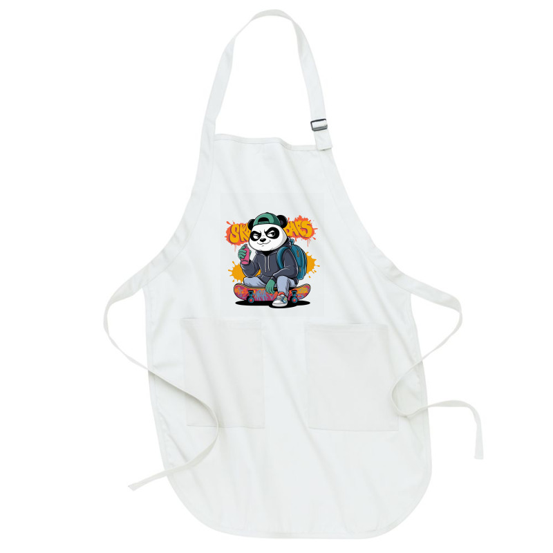 Urban Style Panda Character Full-length Apron | Artistshot