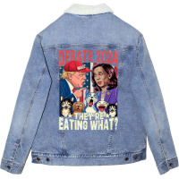 Vote Kamala Harris Lady President Election 2024 Unisex Sherpa-lined Denim Jacket | Artistshot