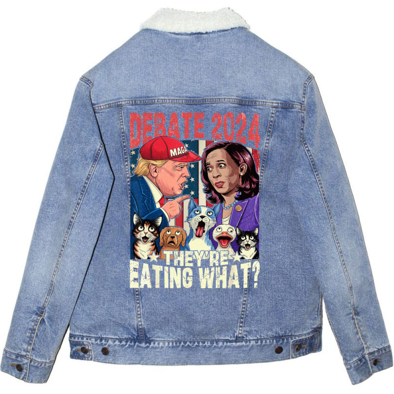 Vote Kamala Harris Lady President Election 2024 Unisex Sherpa-lined Denim Jacket | Artistshot