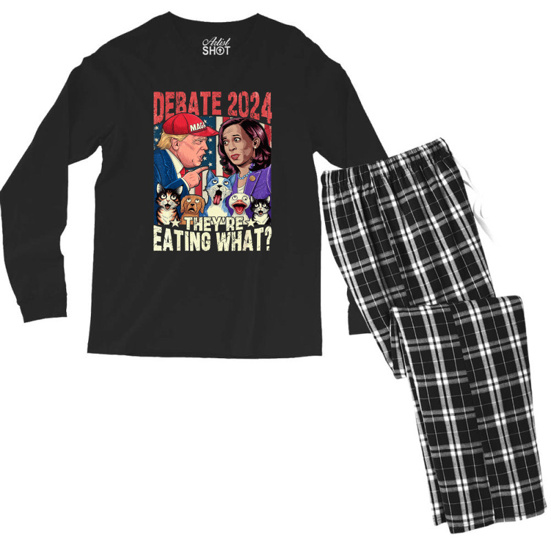 Vote Kamala Harris Lady President Election 2024 Men's Long Sleeve Pajama Set | Artistshot