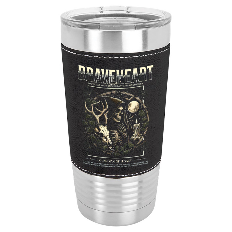 Braveheart Skull Leatherette Tumbler | Artistshot