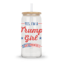 Yes I Am A Trump Girl 2 Glass Tumbler | Artistshot