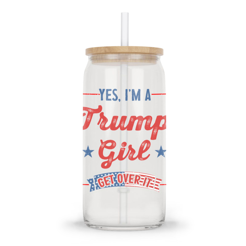 Yes I Am A Trump Girl 2 Glass Tumbler | Artistshot