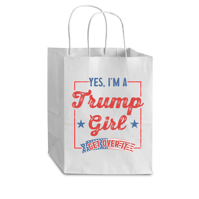 Yes I Am A Trump Girl 2 Cub Paper Bag - 8 X 4 1/2 X 10 1/4 | Artistshot