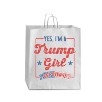 Yes I Am A Trump Girl 2 Queen Paper Bag - 16 X 6 X 19 1/4 | Artistshot