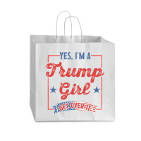 Yes I Am A Trump Girl 2 Vogue Paper Bag - 16 X 6 X 12 | Artistshot