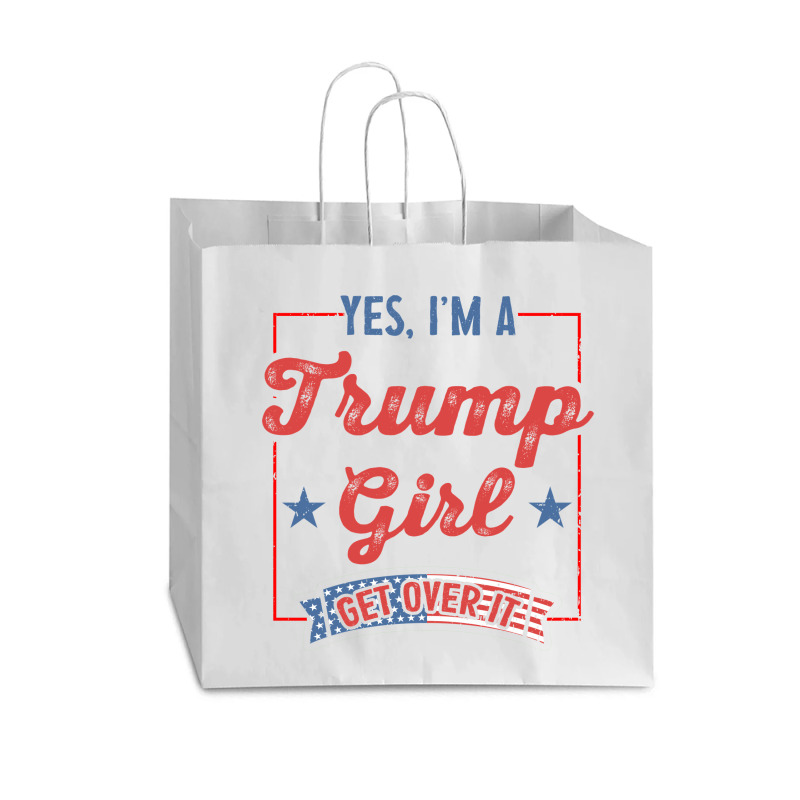 Yes I Am A Trump Girl 2 Vogue Paper Bag - 16 X 6 X 12 | Artistshot