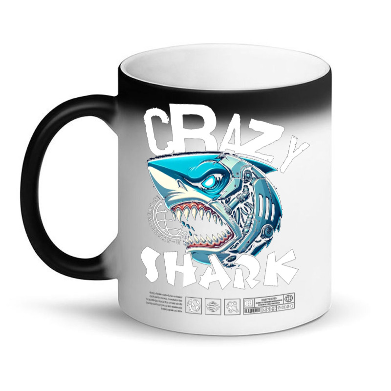 Crazy Shark Magic Mug | Artistshot