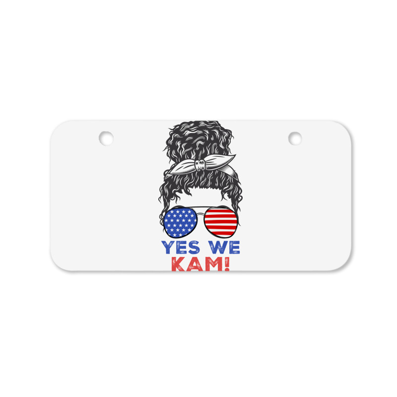 Kamala Yes We Kam American Woman Bicycle License Plate | Artistshot