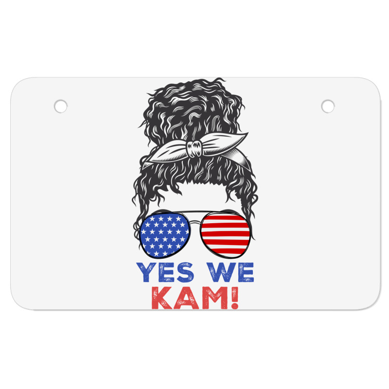 Kamala Yes We Kam American Woman Atv License Plate | Artistshot