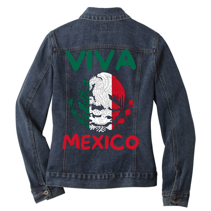 Viva Mexico Ladies Denim Jacket | Artistshot