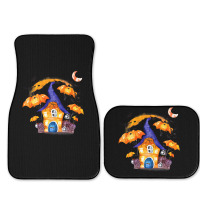 Whimsical Pumpkin House With Witch Full Set Car Mats | Artistshot