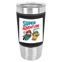 Super Adventure Bros Leatherette Tumbler | Artistshot