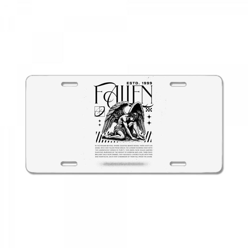 Fallen Angel License Plate | Artistshot