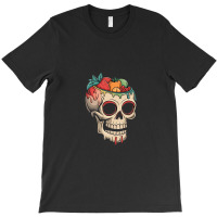 Colorful Melting Skull Halloween T-shirt | Artistshot