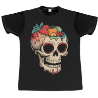 Colorful Melting Skull Halloween Graphic T-shirt | Artistshot