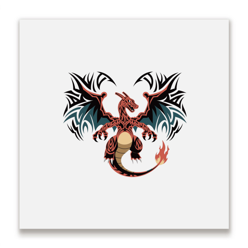 Dragon Rebellion Metal Print Square | Artistshot