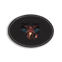 Dragon Rebellion Oval Leatherette Patch | Artistshot