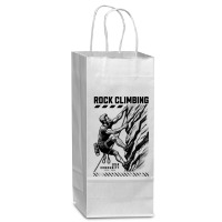 Rock Climbing Extreme Sports Wine Paper Bag - 5 1/2 X 3 1/4 X 13 | Artistshot