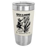 Rock Climbing Extreme Sports Leatherette Tumbler | Artistshot