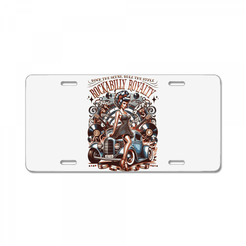 Rockabilly Royalty License Plate | Artistshot